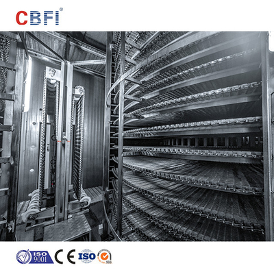 IQF 나선형 급속 냉동고 산업을 위한 1200mm~4550mm 감금소 직경
