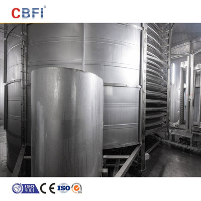 Industrial High Quality Quick Freezing Spiral Freezer with High Efficient Cooling Tower