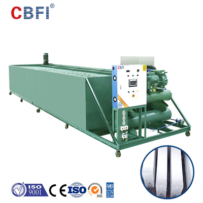 일 얼음 덩어리 당 CBFI BBI100 10 톤은 코일 관으로 기계화합니다